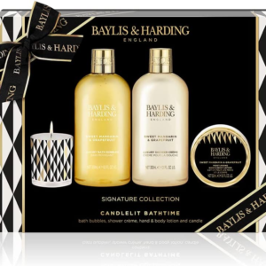 Set Cosmetice pentru baie cu lumanare parfumata Baylis&Harding 650ml