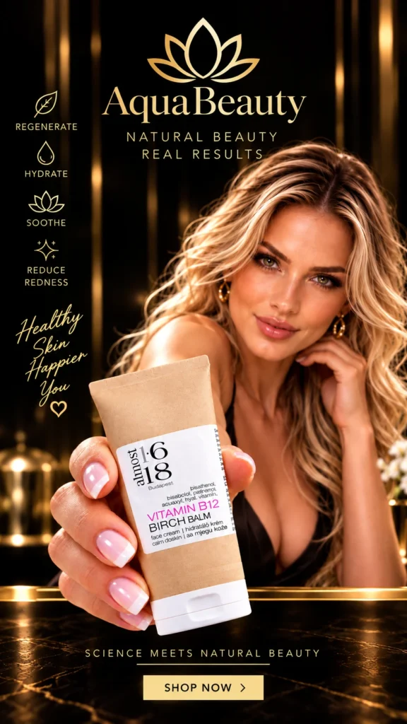 AquaBeauty și crema Almost 1.618 Vitamin B12 Birch Balm